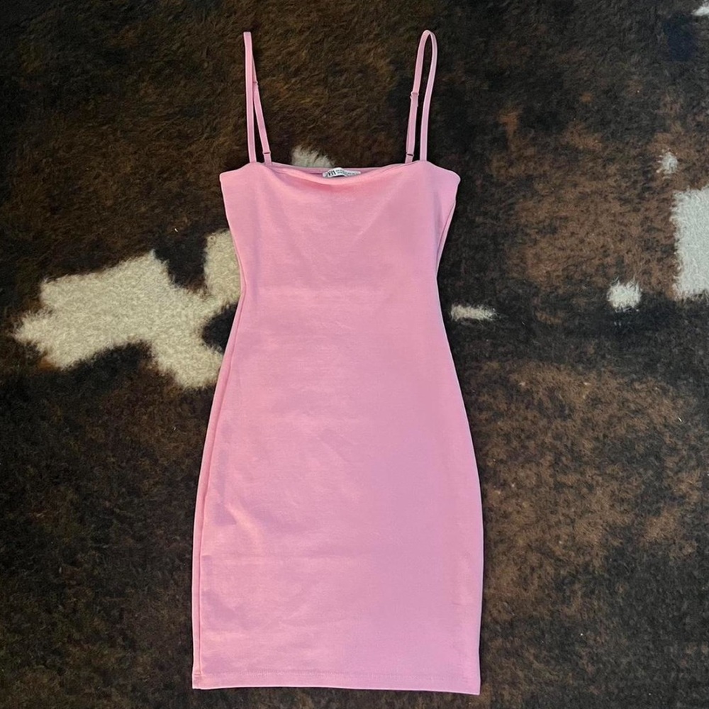 Zara Pink Bodycon Cocktail Dress